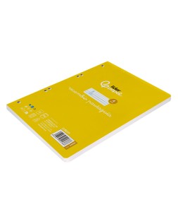Recambio liderpapel a5 pautaguia 100 hojas 75gr cuadriculado pautado 4mm con margen 6 taladros