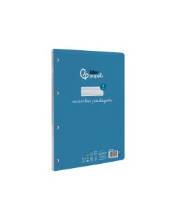 Recambio liderpapel a4 pautaguia 100 hojas 75gr cuadriculado pautado 3mm con margen 4 taladros