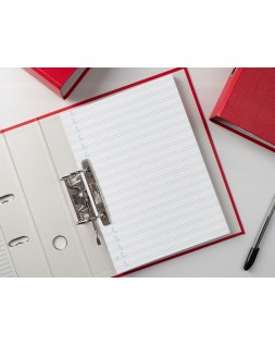 Recambio liderpapel a4 pautaguia 100 hojas 75gr cuadriculado pautado 4mm con margen 4 taladros