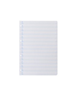 Recambio liderpapel a4 pautaguia 100 hojas 75gr cuadriculado pautado 5mm con margen 4 taladros