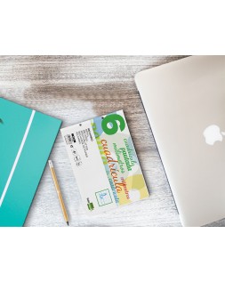 Recambio liderpapel cuarto apaisado pautaguia 100 hojas 75gr cuadriculado pautado 6mm con margen 2 taladros