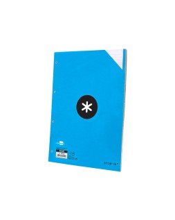 Recambio antartik a4 100 hojas 90gr cuadro 5 mm 4 taladros bandas de 5 colores