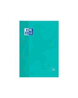 Recambio color 1 oxford din a4+ 80 hojas 90 gr cuadro 5 mm 4 taladros color ice mint