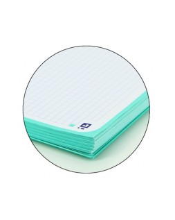 Recambio color 1 oxford din a4+ 80 hojas 90 gr cuadro 5 mm 4 taladros color ice mint