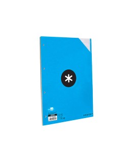 Recambio antartik a4 100 hojas 100gr rayado horizontal 4 taladros bandas de 5 colores