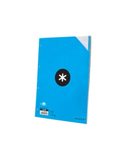 Recambio antartik a4 100 hojas 100gr rayado horizontal 4 taladros bandas de 5 colores