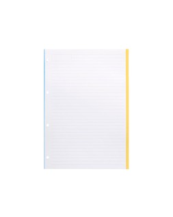 Recambio antartik a4 100 hojas 100gr rayado horizontal 4 taladros bandas de 5 colores