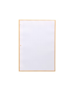 Recambio antartik a4 80 hojas 90gr cuadro 5mm 4 taladros 1 banda con marco color peach