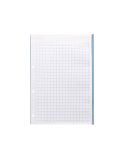 Recambio liderpapel a4 200+50 hojas 90gr cuadro 5mm 4 taladros bandas de 5 colores