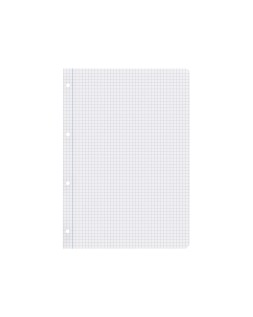 Recambio liderpapel a4 100 hojas papel reciclado 100% 80gr cuadro 4mm con margen 4 taladros