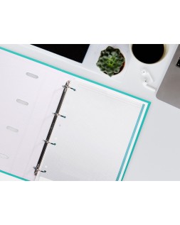 Recambio antartik a4 100 hojas 90gr puntos dots 4 taladros bandas de 5 colores