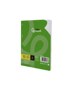 Recambio liderpapel din a5 100 hojas 75gr rayado nº 46 6 taladros