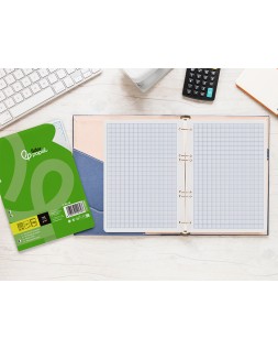 Recambio liderpapel din a5 100 hojas 75gr rayado nº 46 6 taladros