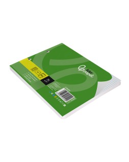 Recambio liderpapel din a5 apaisado 100 hojas 75 gr cuadro 4 mm 2 taladros con margen