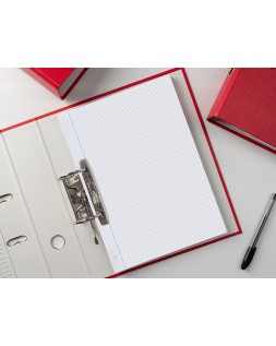 Recambio liderpapel a4 100 hojas 75 gr cuadro 3 mm con margen 4 taladros