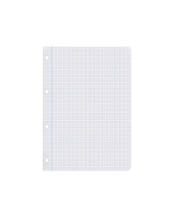 Recambio liderpapel a4 100 hojas 75gr cuadro 4mm con margen 4 taladros