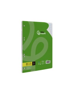 Recambio liderpapel a4 100 hojas 75gr rayado nº46 4 taladros