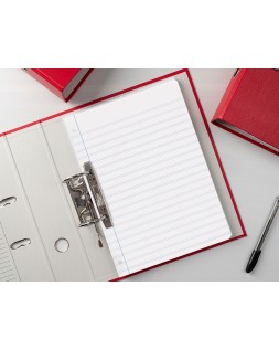 Recambio liderpapel a4 100 hojas 100gr pauta 3,5mm con margen 4 taladros