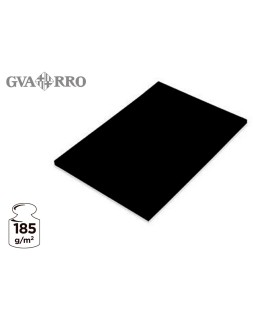 Cartulina guarro negra 50x65 cm 185 gr