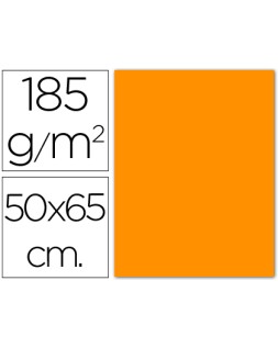 Cartulina guarro naranja 50x65 cm 185 gr