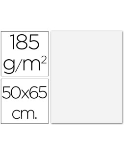 Cartulina guarro blanca 50x65 cm 185 gr