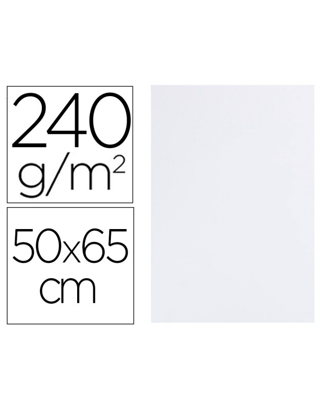 Cartulina liderpapel 50x65 cm 240g/m2 blanco