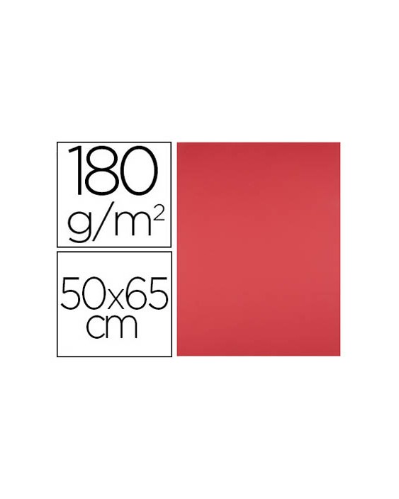 Cartulina liderpapel 50x65 cm 180g/m2 rojo
