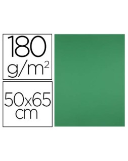 Cartulina liderpapel 50x65 cm verde navidad 180 gr unidad