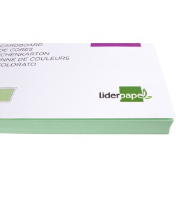 Cartulina liderpapel a3 180g/m2 verde paquete de 100 hojas