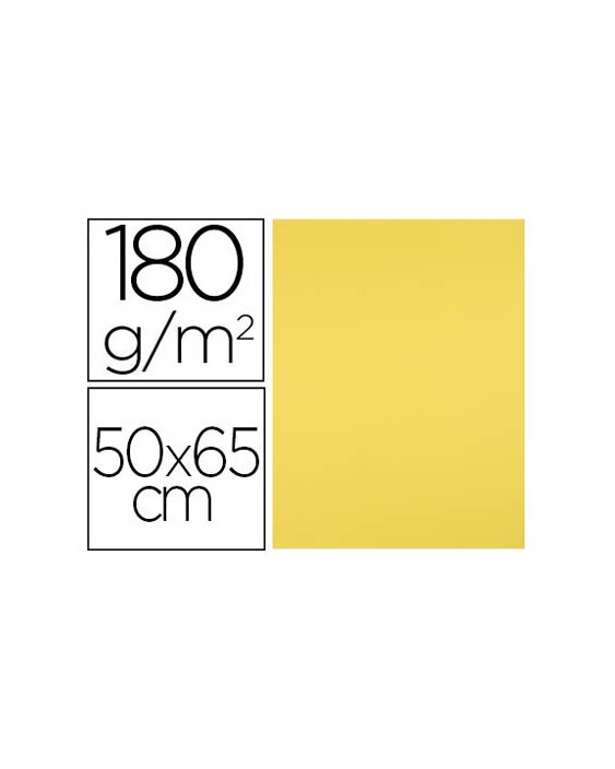 Cartulina liderpapel 50x65 cm 180g/m2 amarillo limon