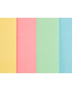 Cartulina liderpapel a4 180g/m2 4 colores surtidos paquete de 100 hojas