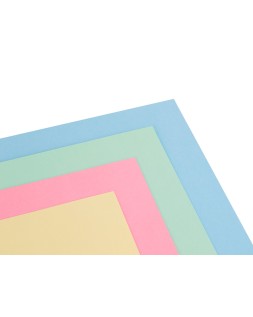 Cartulina liderpapel a4 180g/m2 4 colores surtidos paquete de 100 hojas