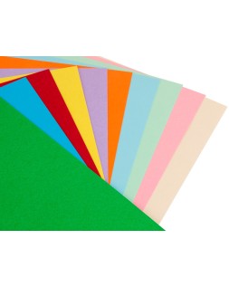 Cartulina liderpapel a4 180g/m2 10 colores surtidos paquete de 100 hojas
