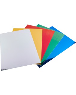 Cartulina liderpapel a4 235 g/m2 metalizada 5 colores surtidos paquete de 50 hojas