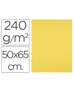 Cartulina liderpapel 50x65 cm 240g/m2 amarillo limon