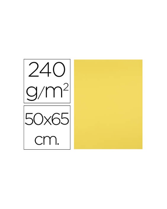 Cartulina liderpapel 50x65 cm 240g/m2 amarillo limon