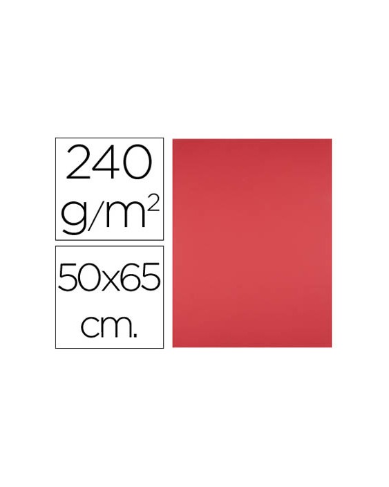 Cartulina liderpapel 50x65 cm 240g/m2 rojo