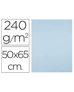 Cartulina liderpapel 50x65 cm 240g/m2 azul