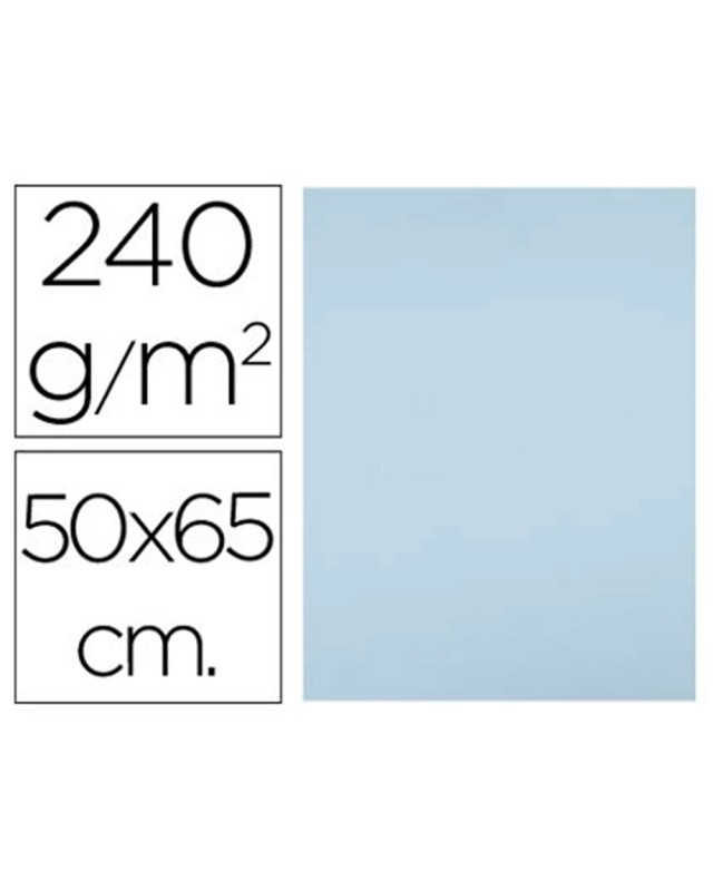 Cartulina liderpapel 50x65 cm 240g/m2 azul