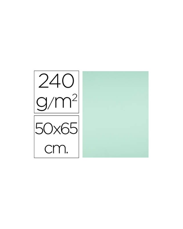 Cartulina liderpapel 50x65 cm 240g/m2 verde
