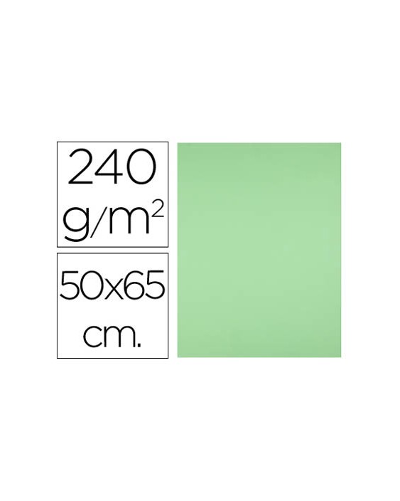 Cartulina liderpapel 50x65 cm 240g/m2 verde pistacho