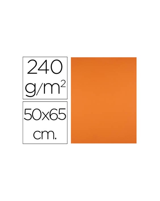 Cartulina liderpapel 50x65 cm 240g/m2 naranja