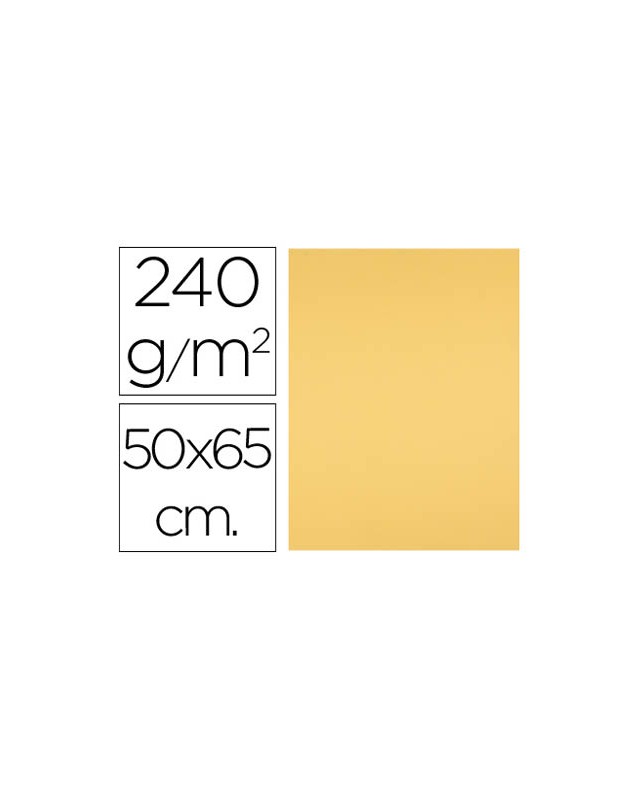 Cartulina liderpapel 50x65 cm oro 240 gr unidad