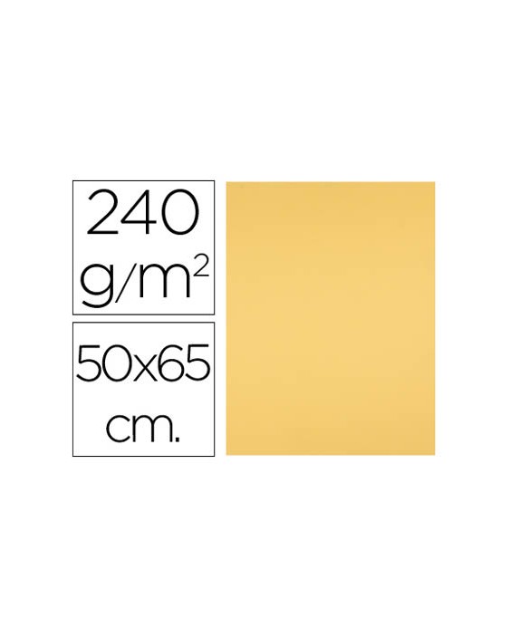 Cartulina liderpapel 50x65 cm oro 240 gr unidad