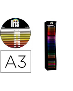 Cartulina guarro a-3 29,7x42 cm contenido "c" colores surtidos 185 grs