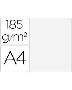 Cartulina guarro din a4 blanco 185 gr paquete de 50 hojas