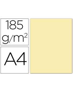 Cartulina guarro din a4 crema 185 gr paquete 50 hojas