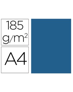Cartulina guarro din a4 azul mar 185 gr paquete 50 hojas