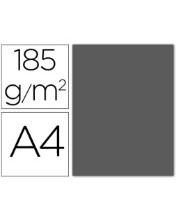 Cartulina guarro din a4 gris plomo 185 gr paquete 50 h