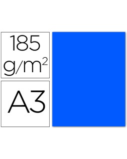 Cartulina guarro din a3 azul mar 185 gr paquete 50 hojas